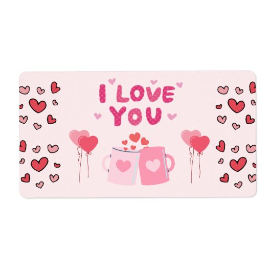 I Love You Etiket (Voorkant)
