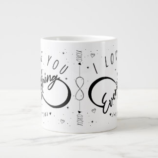 I Love You Everything & Beyond beroemd gemaakt doo Extra Grote Beker