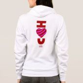 I Love You Femme Bella+Canvas Sweat - shirt à capu (Dos)