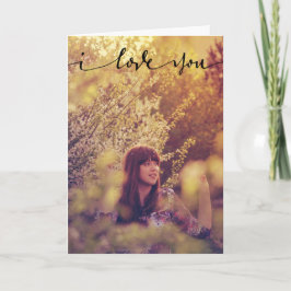I Love You Gepersonaliseerde Fotokaart Kaart
