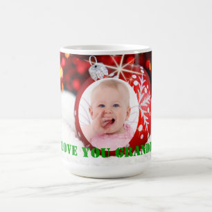 "I Love You Grandma" Aangepaste kerstMok Koffiemok