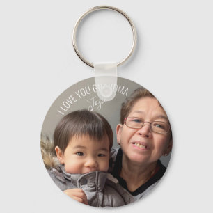 I Love You Grandma Baby Photo Sleutelhanger