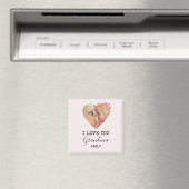 I Love You Grandma | Personalized Photo Magnet (In Situ (Lave-vaisselle))