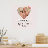 I Love You Grandma | Personalized Poster (Cuisine)