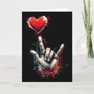I Love You Hand Gebaar Asl Hart Vrouwen Kinderen M Kaart