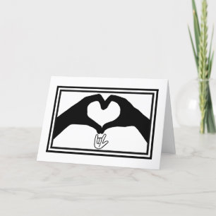 I Love You Hand Gebaren Kaart