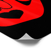 I Love You Hand Sign Asl Valentine Day Funny Wome  Poster (Hoek)