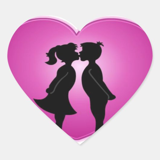 I Love You Hart Sticker (Voorkant)