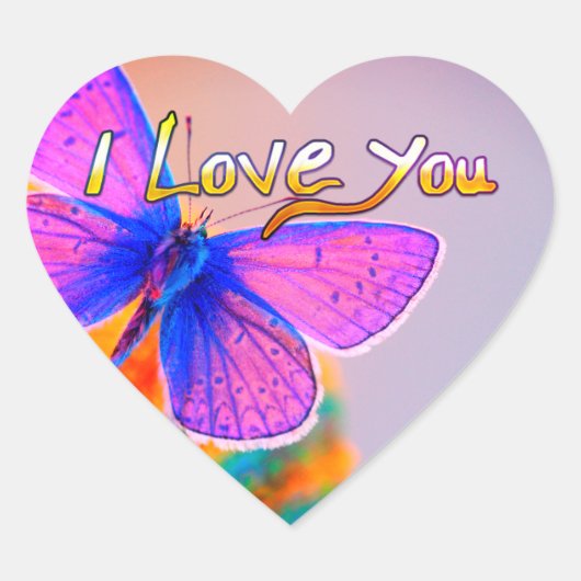 I Love You Hart Sticker (Voorkant)