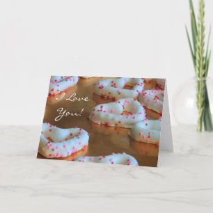 I Love You heart bretzels carte de voeux
