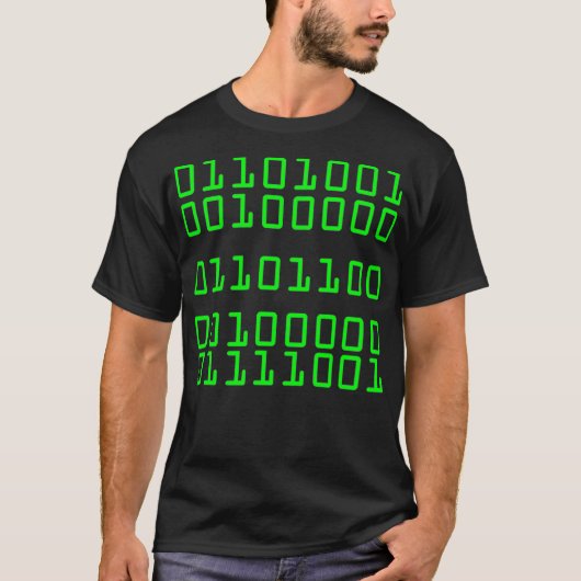 I Love You In Binary Code  Funny GIFT  T-shirt (Voorkant)