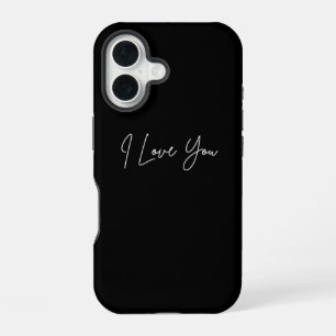 I Love You iPhone 16 Pouch - Coque romantique mign