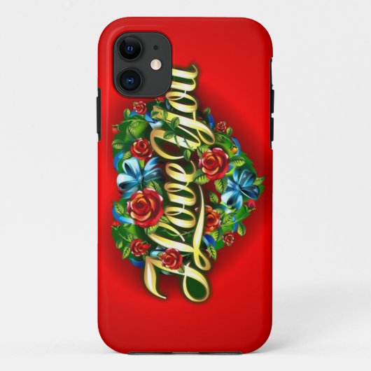 I Love You iPhone 5 Coque (Dos)