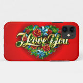 I Love You iPhone 5 Coque (Dos (Horizontal))