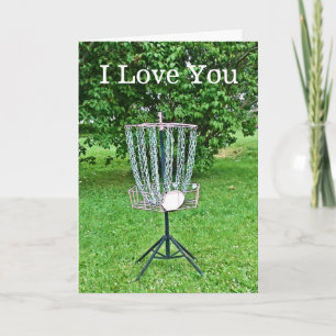 I Love You Kaart voor een Disc Golfer