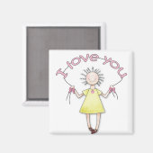 I Love You Magneet (Voorkant / Achterkant)