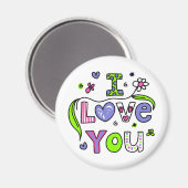 I Love You Magneet (Voorkant / Achterkant)