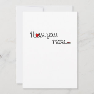 I Love You Meer Rode Harten Typografie Ontwerp Feestdagenkaart