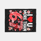I Love You More Than 67 Valentines Six Seven 67 Me Fleece Deken (Voorkant (Horizontaal))
