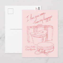 "I love you more than my luggage" Postcards Briefkaart
