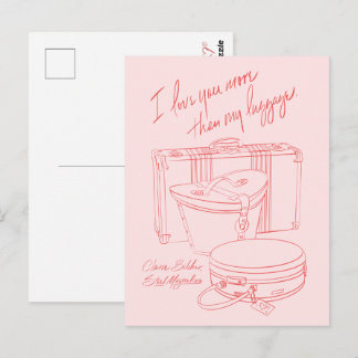 "I love you more than my luggage" Postcards Briefkaart