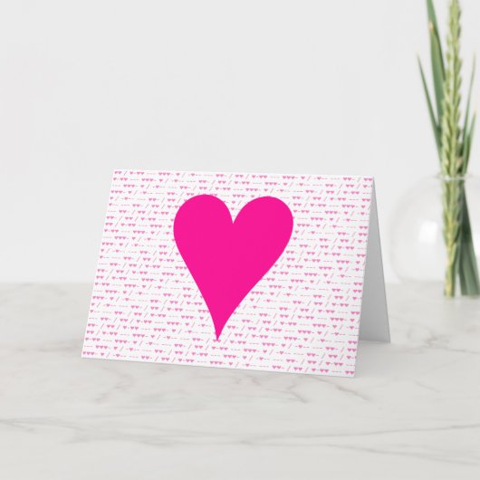 I Love You - Morse Code Carte Saint Valentin (Devant)