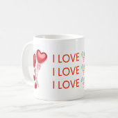 I Love You Mug – Romantic Valentine's Day Gift (Devant gauche)