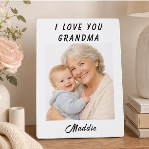 I Love You Oma foto  Oma en Opa Dag Fotoplaat
