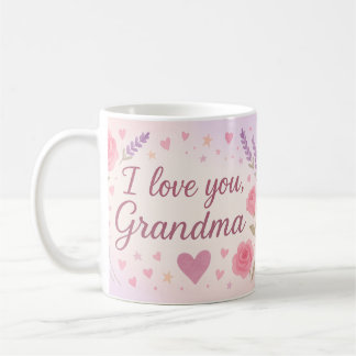I Love You Oma Gift – Floral Gift Design Koffiemok
