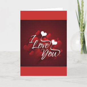 ***I LOVE YOU*** op "VALENTIJNSDAG" - OOK HET HELE Feestdagen Kaart