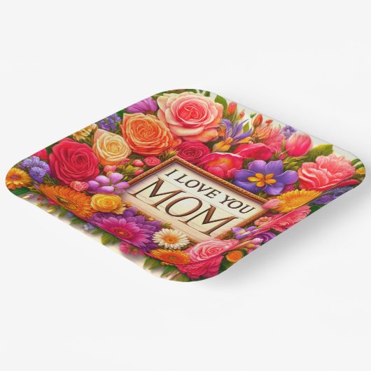 I Love You Papieren Bordje (Gebogen)