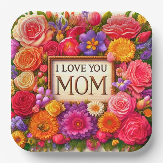 I Love You Papieren Bordje (Voorkant)