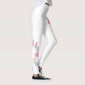 "i love you" Patch Art Leggings | Aesthetic Print (Droite)