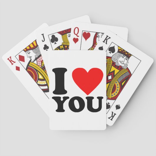 I Love You Pokerkaarten (Achterkant)