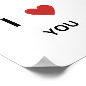 I Love You Poster (Hoek)