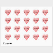 I Love You Ronde Sticker (Vel)