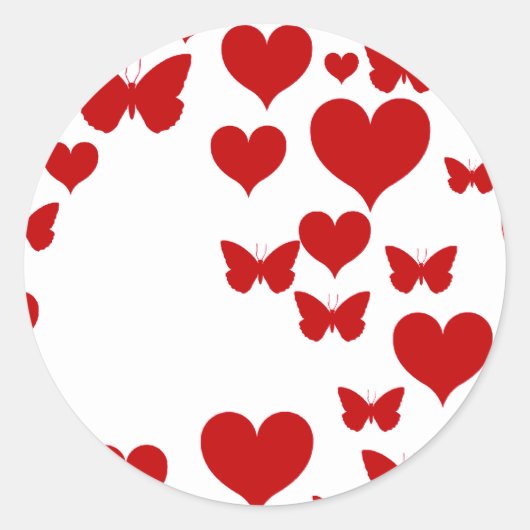 I Love You Ronde Sticker (Voorkant)