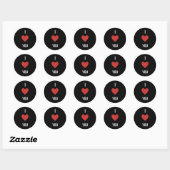 I Love You Ronde Sticker (Vel)
