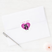 I Love You Ronde Sticker (Envelop)