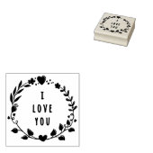 I Love You Rubberstempel (Gestempeld)