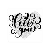 I Love You Rubberstempel (Afrduk)