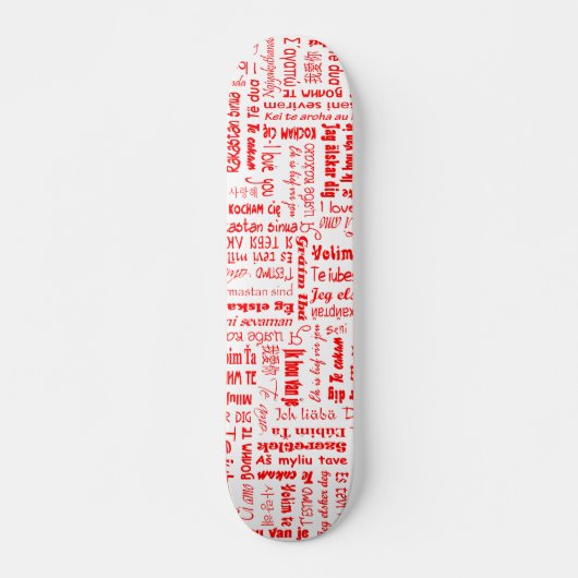 I Love You Skateboard (Voorkant)