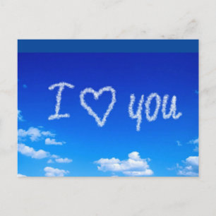 "I Love You" sky-schrift, Briefkaart