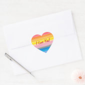 I Love You - Stickers Arc-en-ciel (Enveloppe)