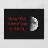 I Love You to the Moon and back - Carte postale (Devant)