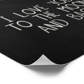 I Love You to the Moon and Back Moon Poster Art (Coin)