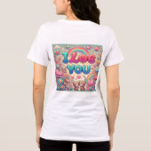 I Love You Tri-Blend Shirt (Achterkant)