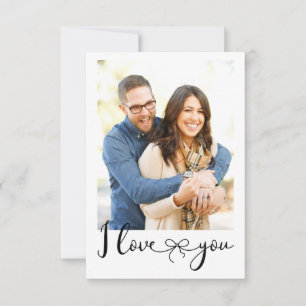I Love You Typographie et Modèle photo
