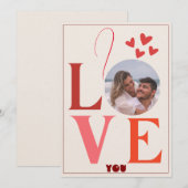 I Love You Valentines Day Carte cadeau (Devant / Derrière)