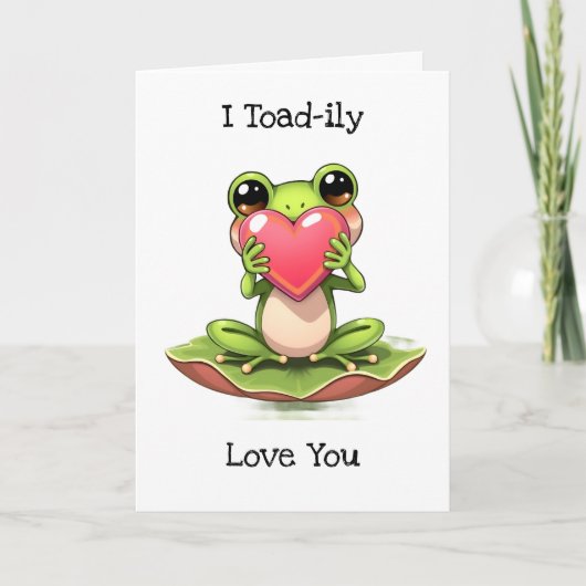 I Love You | Valentine's Day  Chibi Toad Kaart (Voorkant)
